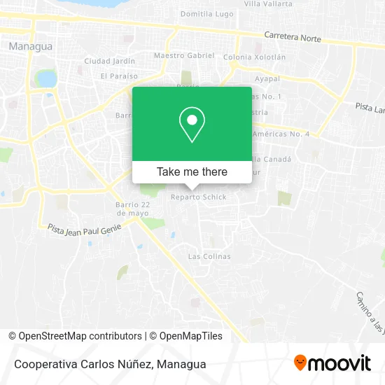 Cooperativa Carlos Núñez map