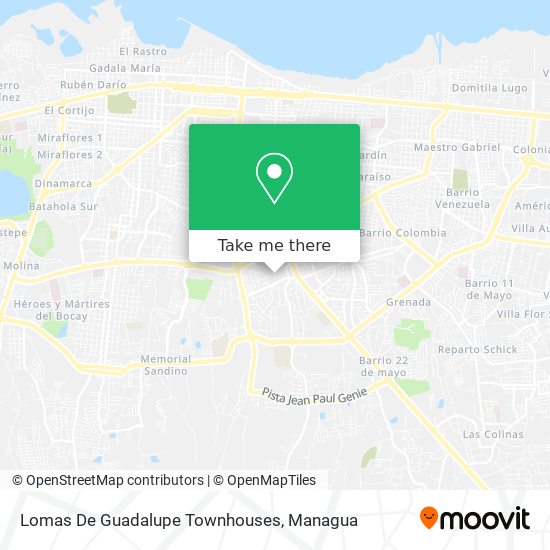 Lomas De Guadalupe Townhouses map