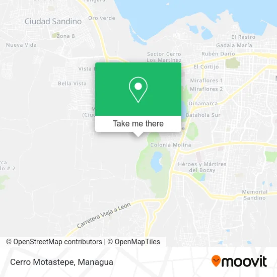 Mapa de Cerro Motastepe