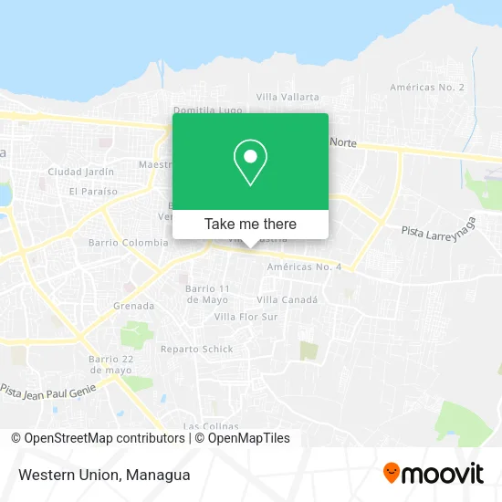 Western Union map