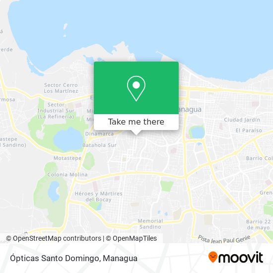 Ópticas Santo Domingo map