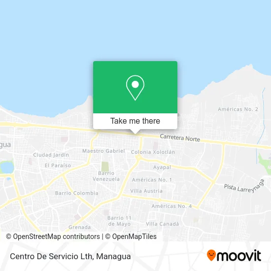 Mapa de Centro De Servicio Lth