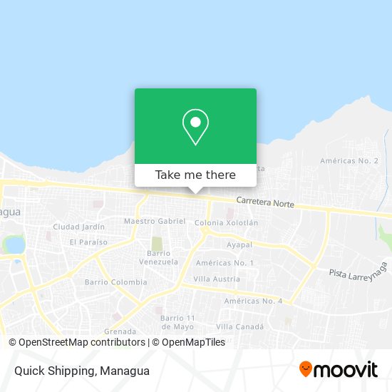 Quick Shipping map