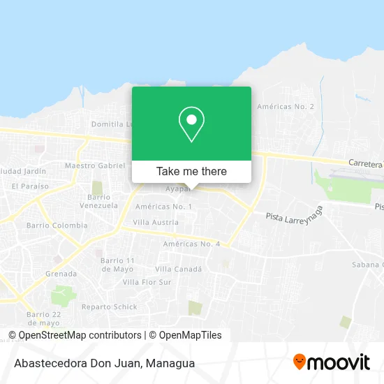 Mapa de Abastecedora Don Juan