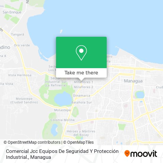 Mapa de Comercial Jcc Equipos De Seguridad Y Protección Industrial.