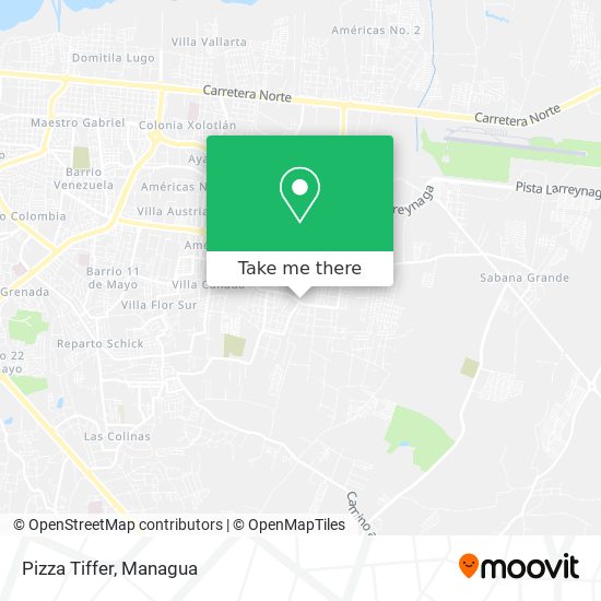 Pizza Tiffer map