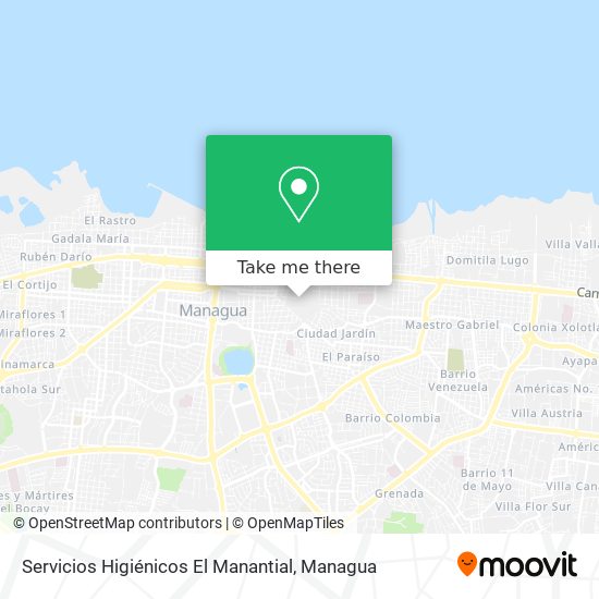 Mapa de Servicios Higiénicos El Manantial