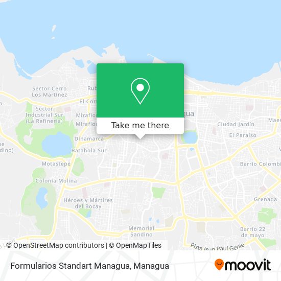 Formularios Standart Managua map