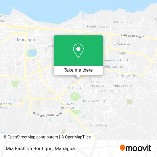 Mapa de Mía Fashion Boutique