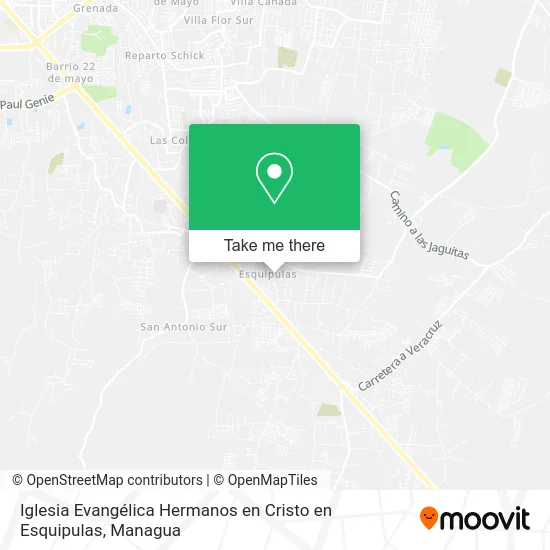 Iglesia Evangélica Hermanos en Cristo en Esquipulas map
