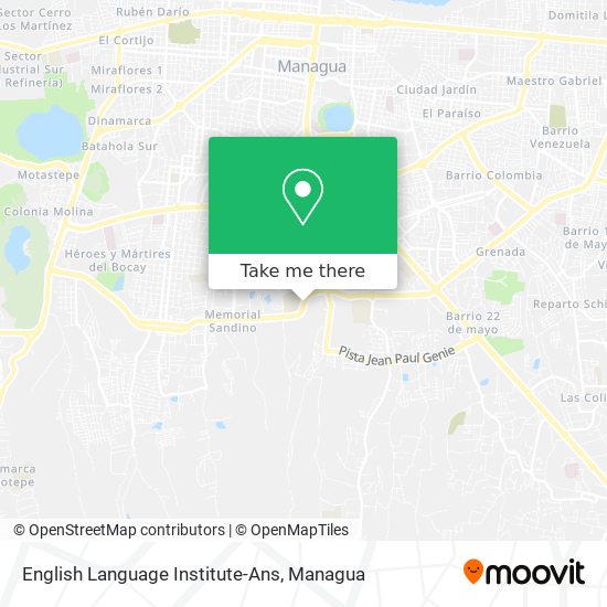 English Language Institute-Ans map