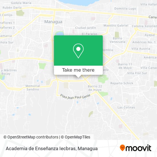 Academia de Enseñanza Iecbras map