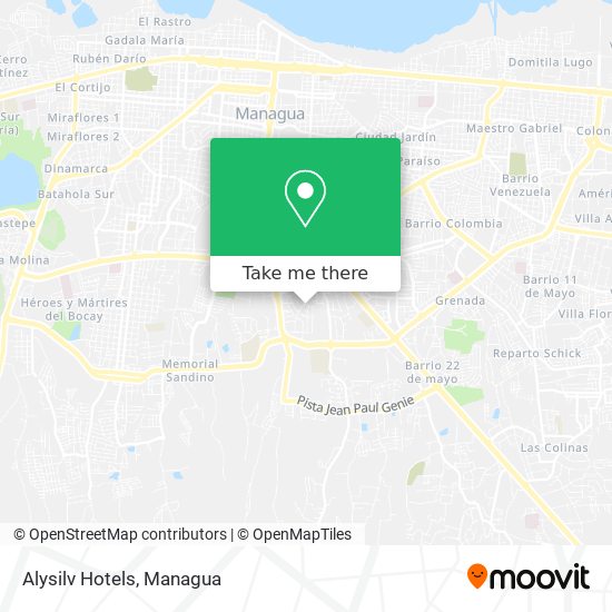 Alysilv Hotels map