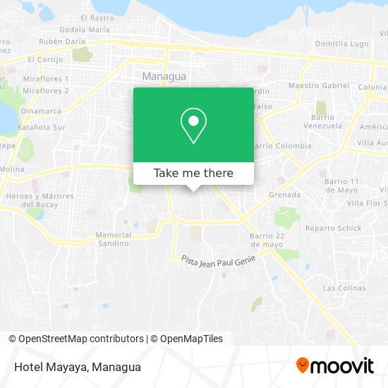 Hotel Mayaya map