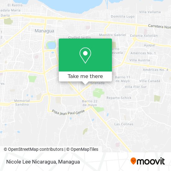 Nicole Lee Nicaragua map