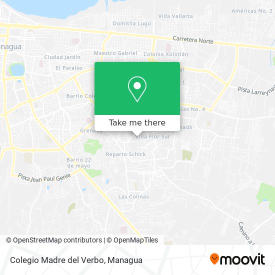 Mapa de Colegio Madre del Verbo