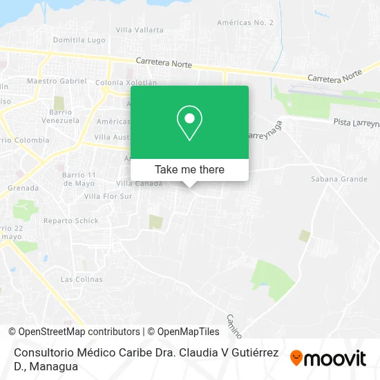 Consultorio Médico Caribe Dra. Claudia V Gutiérrez D. map