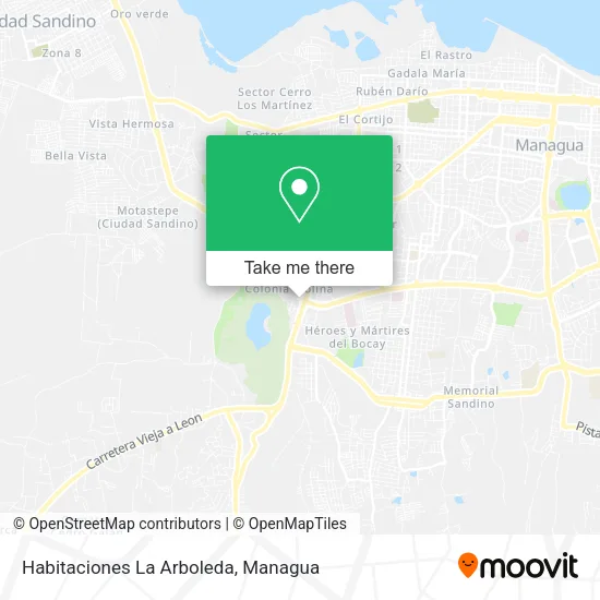 Habitaciones La Arboleda map