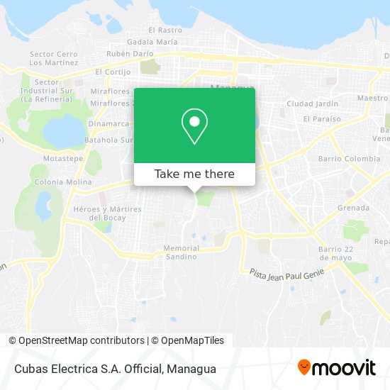 Cubas Electrica S.A. Official map