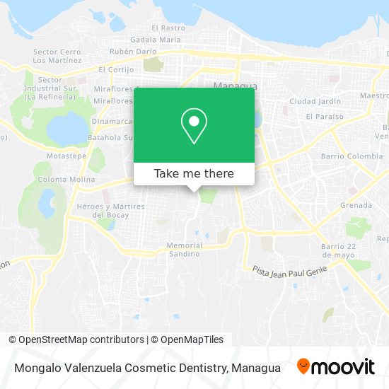 Mongalo Valenzuela Cosmetic Dentistry map