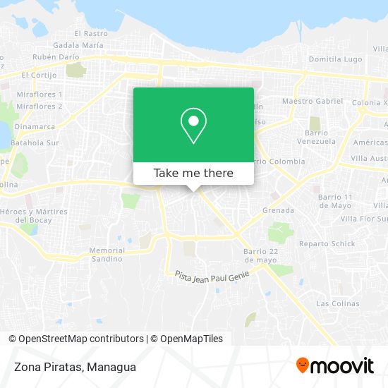 Zona Piratas map