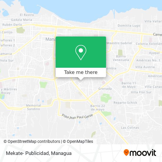 Mekate- Publicidad map