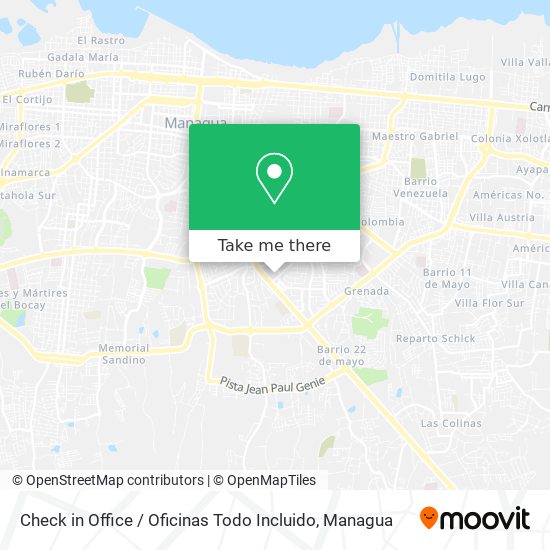 Check in Office / Oficinas Todo Incluido map