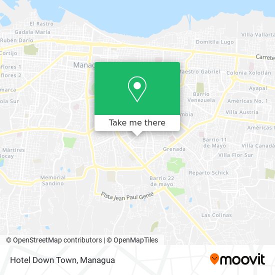 Hotel Down Town map