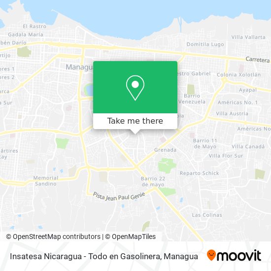 Mapa de Insatesa Nicaragua - Todo en Gasolinera
