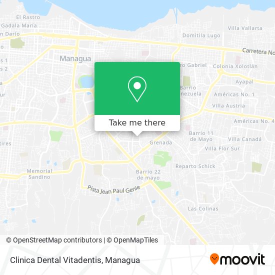 Clinica Dental Vitadentis map