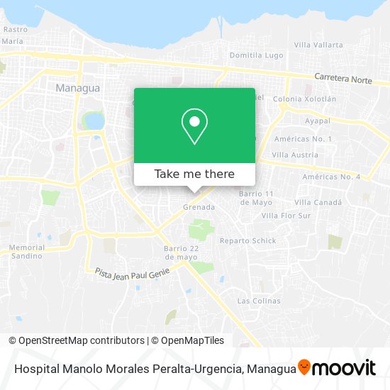 Hospital Manolo Morales Peralta-Urgencia map