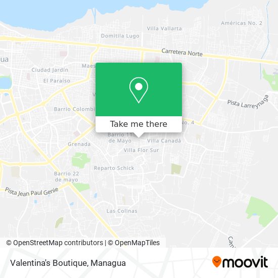 Valentina's Boutique map