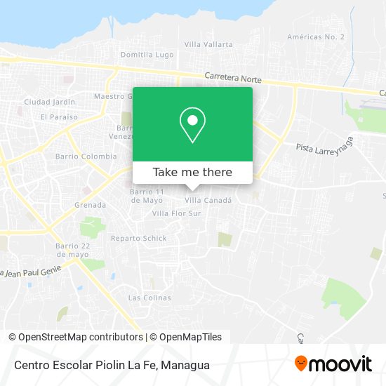Centro Escolar Piolin La Fe map
