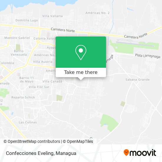 Mapa de Confecciones Eveling