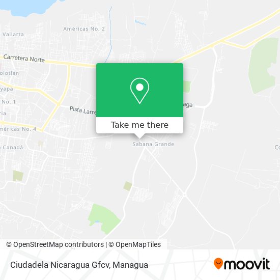 Ciudadela Nicaragua Gfcv map