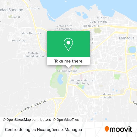 Centro de Ingles Nicaragüense map