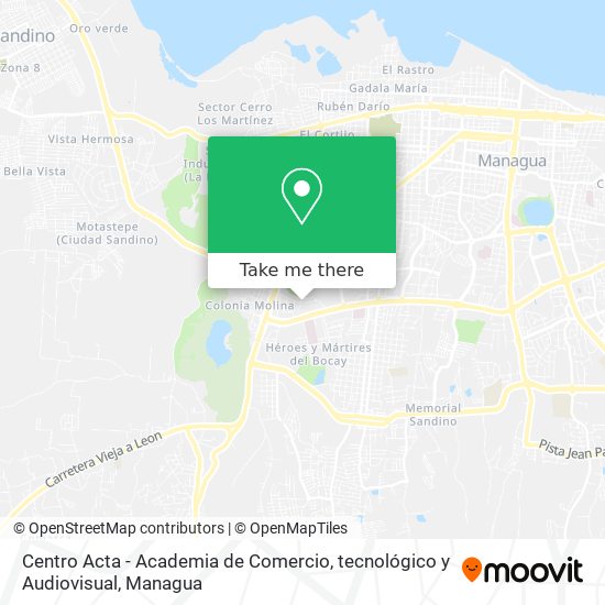 Centro Acta - Academia de Comercio, tecnológico y Audiovisual map
