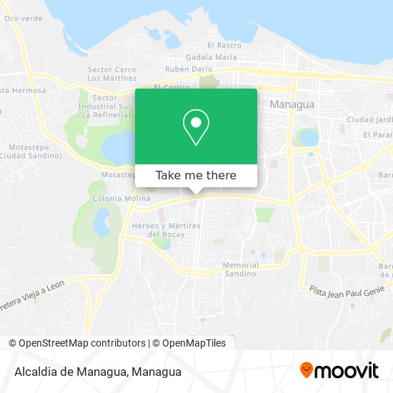 Alcaldia de Managua map