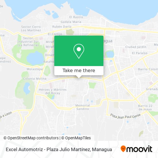 Excel Automotriz - Plaza Julio Martínez map