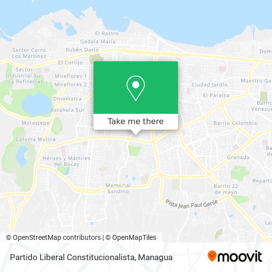 Partido Liberal Constitucionalista map