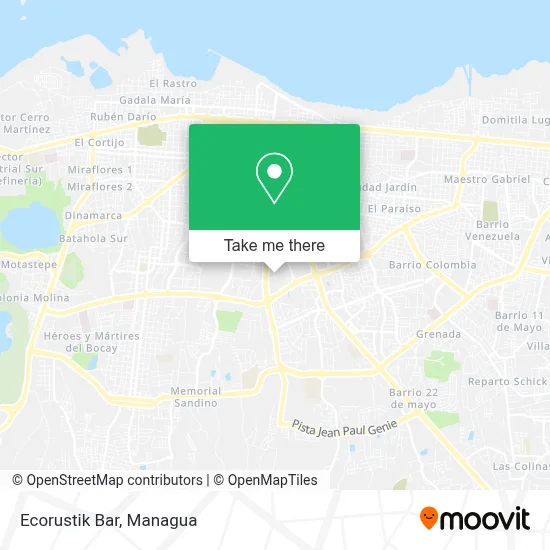 Mapa de Ecorustik Bar