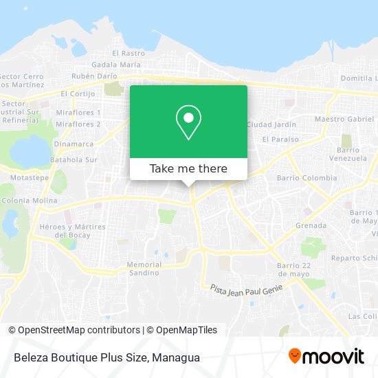 Beleza Boutique Plus Size map