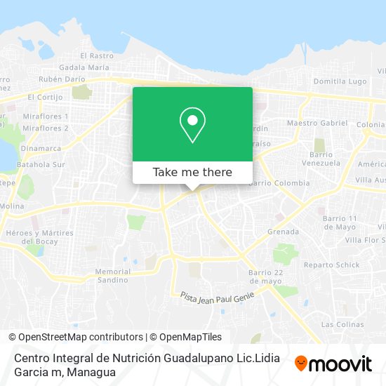 Centro Integral de Nutrición Guadalupano Lic.Lidia Garcia m map
