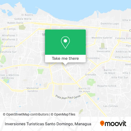 Inversiones Turisticas Santo Domingo map