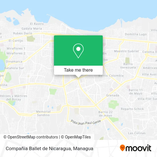 Compañia Ballet de Nicaragua map