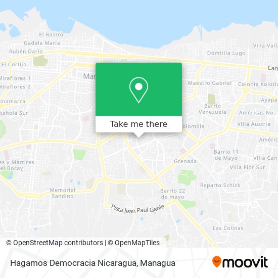 Hagamos Democracia Nicaragua map