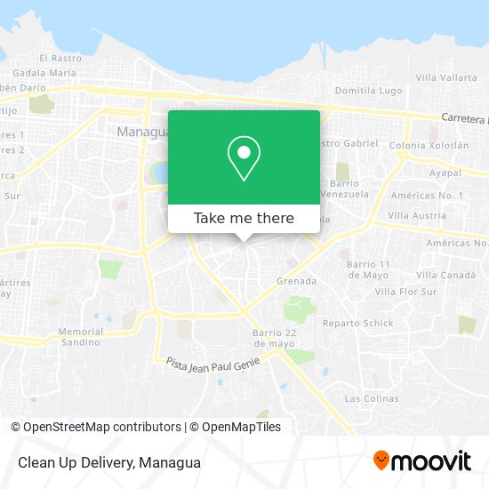 Clean Up Delivery map