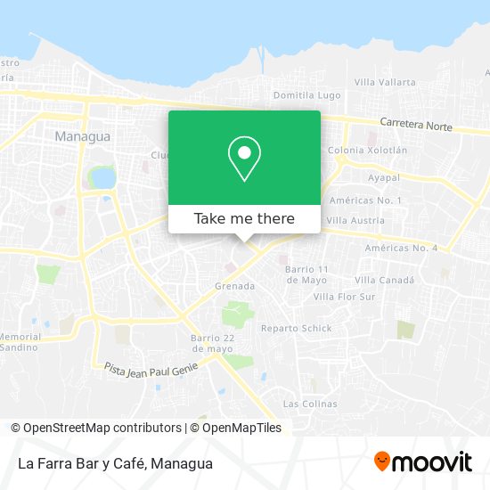 La Farra Bar y Café map