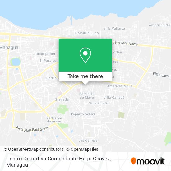 Centro Deportivo Comandante Hugo Chavez map