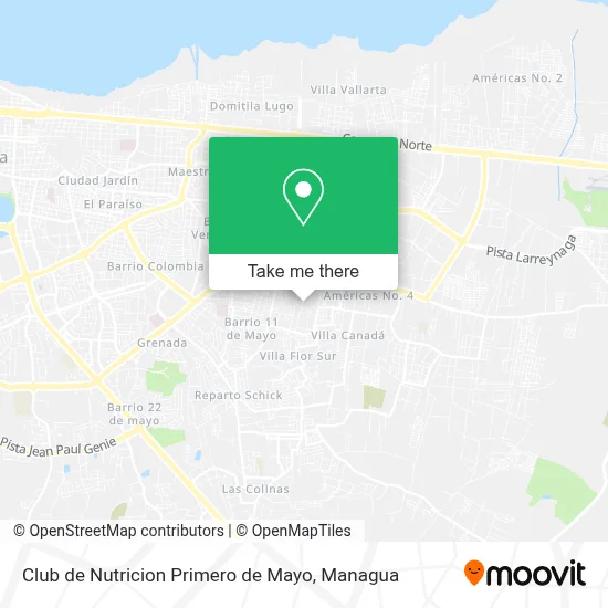 Club de Nutricion Primero de Mayo map